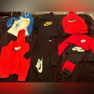Nike boys hoodie and pants sets all size 6t